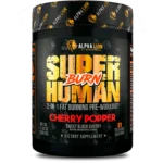 SUPERHUMAN® BURN - 2 IN 1 FAT BURNING PRE WORKOUT Cherry Popper (Sweet Black Cherry)