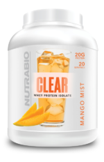 NutraBio Clear Isolate Protein Powder Mango Mist 20 servings