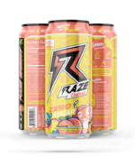 Raze Energy  White Peach Can