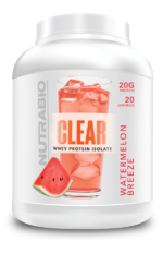 NutraBio Clear Isolate Protein Powder Watermelon Breeze 20 servings