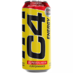 C4 Carbonated Energy Drink Sparkling Strawberry Watermelon Can