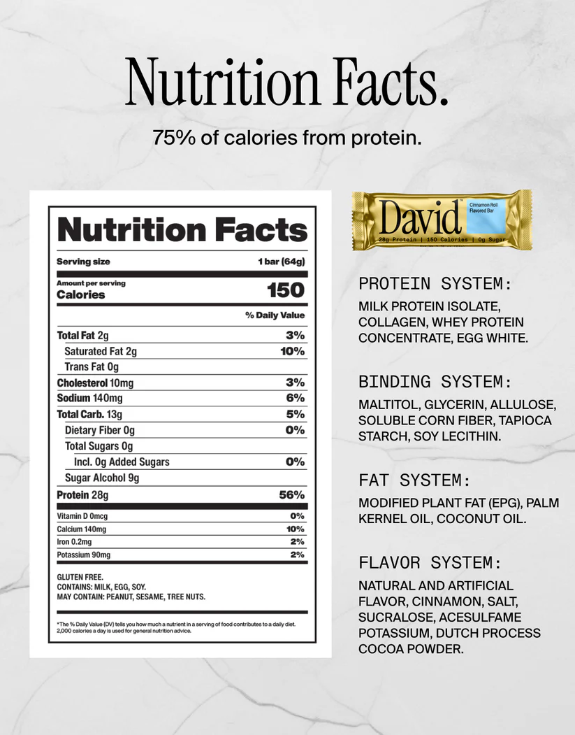 David Protein Bar Cinnamon Roll - Image 5