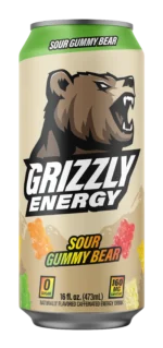 Grizzly Energy Drink Sour Gummy Bear