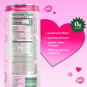 Bloom Strawberry Roe Bloom Sparkling Energy Drink Strawberry Rose | XN Supplements