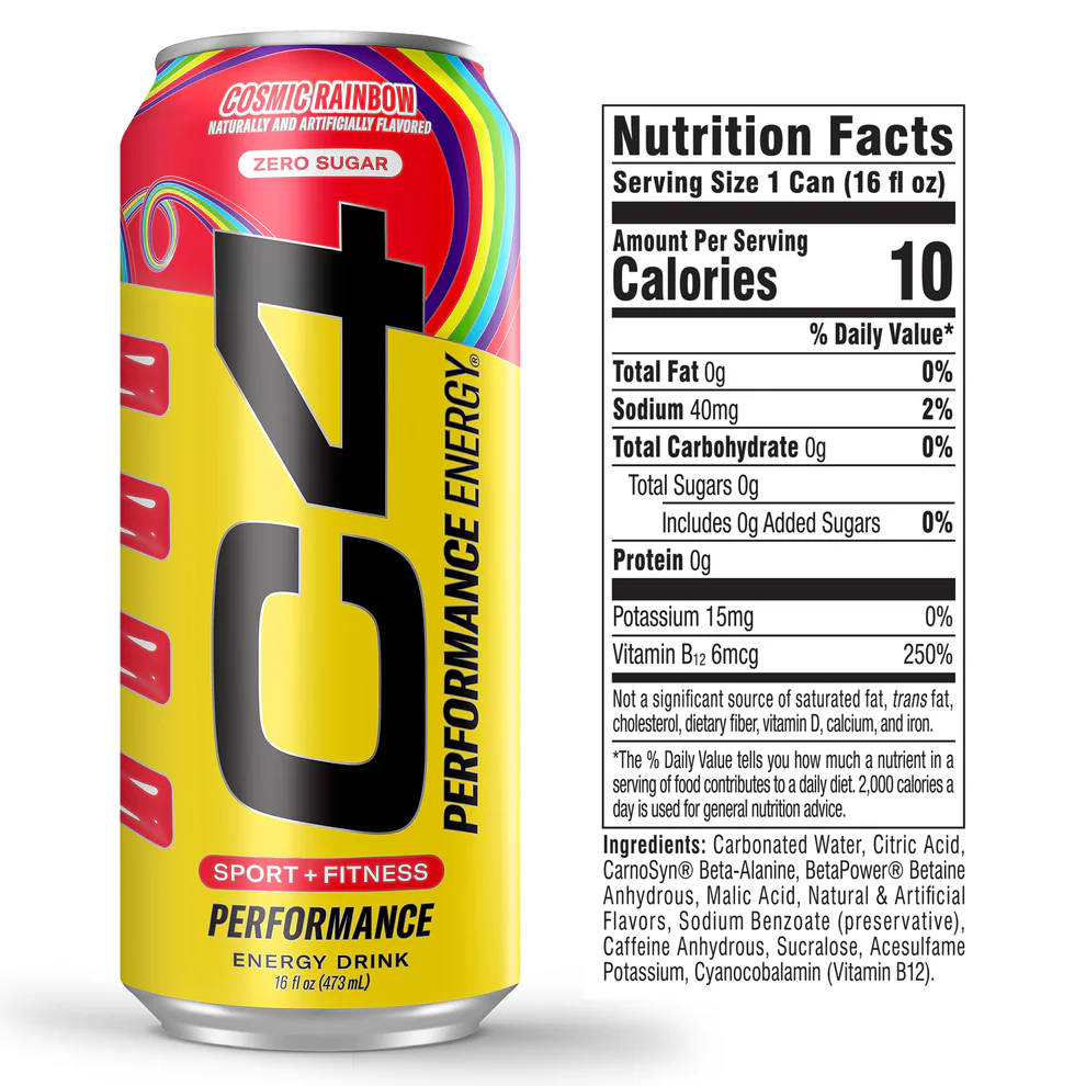 C4 Performance Energy® Carbonated Cosmic Rainbow - Image 2